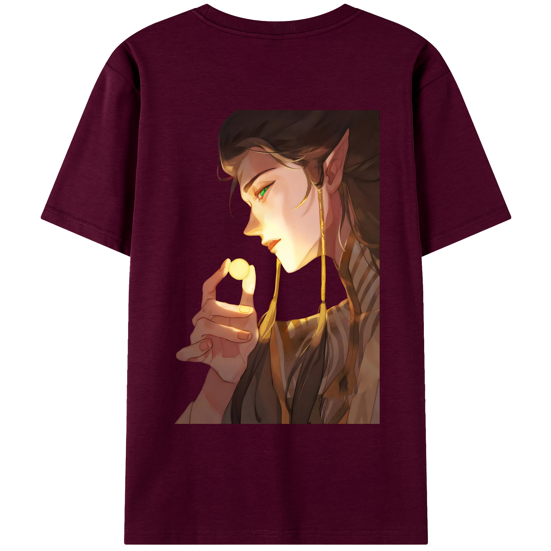 （画像用） Ne Zha 2 ナタ 魔童の大暴れ レディース半袖Tシャツ(バックプリント)